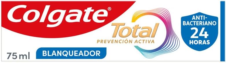 Total Prevention Aktive Zahnpasta, 75 ml, bekämpft die Hauptursachen von Problemen der Mundgesundheit, 24 Stunden antibakterieller Schutz, patentierte Technologie.