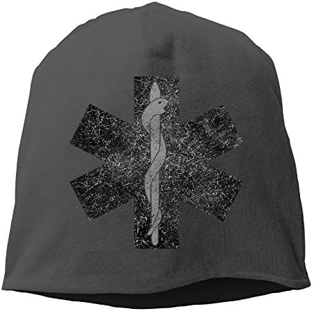 MuscleT Paramedic Logo Simple Hi Unisex Casual Fashion Durable Winter Warm Knitted Beanie Hat Cap
