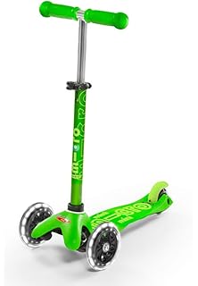 green mini micro scooter