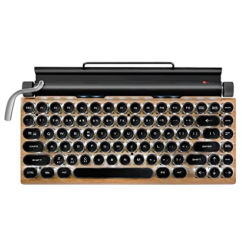 Retro Typewriter Keyboard, Mechanical Bluetooth