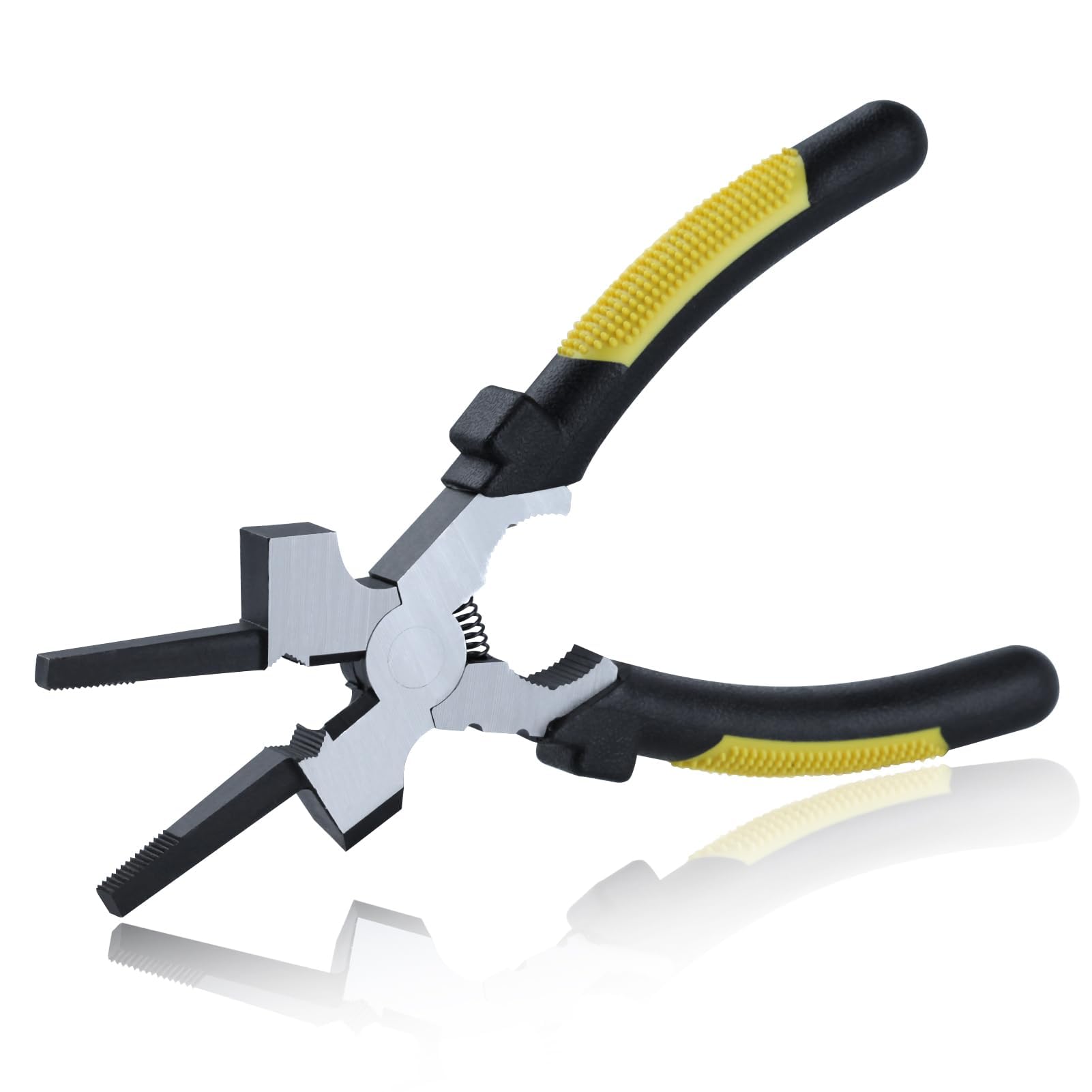 SPEEDWOX Mig Welding Pliers with Measurement Holes 7-in-1 Multi-Function Welding Pliers 7" Welding Hand Tool Mig Nozzle Cleaner Slag Hammer for Scraping Spatter, Wire Drawing and Cutting — image 1