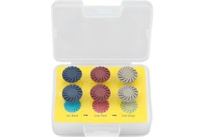 DENTASOP Dental Polishing Disc, 6pcs/set 3 Color Resin Composite Soft Toothbrush Kit