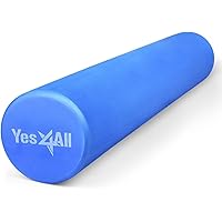 Yes4All EVA Firm Foam Roller for Back - Round Back Roller for Exercise, Yoga & Pilates 12/18/24/36 inch