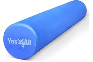 Yes4All EVA Firm Foam Roller for Back - Round Back Roller for Exercise, Yoga & Pilates 12/18/24/36 inch