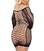 CURRMIEGO Womens Sexy Fishnet Dress Bodysuit Plus Size Mesh Net Stocking Chemise Bodycon