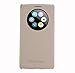 [Quick Window View] Smart view Protective Flip Cover Case Smart Sleep Wake Protection Rigid Shell Case for LG G Stylo / LG G4 Stylus (Gold)