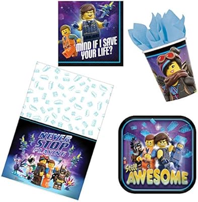 Lego Movie 2 Party Bundle Birthday Party Supplies Pack For 16