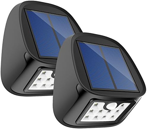 Aptoyu Solar Lights, Outdoor Waterproof Wireless Solar Motion Sensor Security Lights for Driveway Garden Wall Back Door Step Stair Fence Deck Yard Patio, Pack of 4