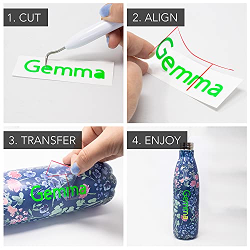 Hot Color Changing Vinyl for Cricut [6 Pack, 12x11inch] Adhesive