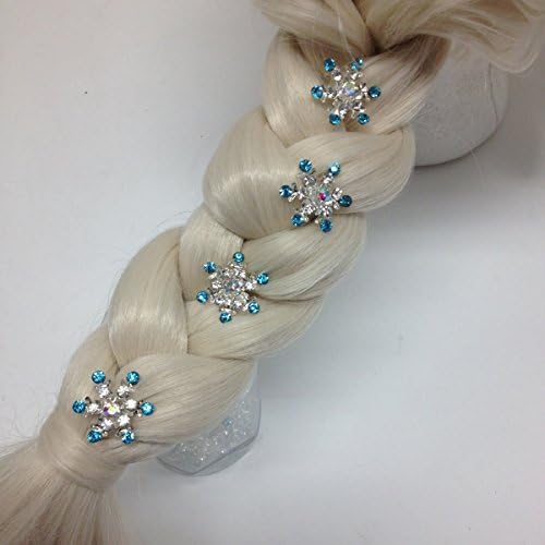 Elsa Jelweled Snowflake Hair Pin Set (Set of 5)
