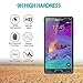 HPTech Galaxy Note 4 Screen Protector - (2-Pack) for Samsung Galaxy Note 4 Tempered Glass Screen Protector Bubble Free 9H Hardness with Lifetime Replacement Warranty