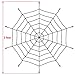 Colonel Pickles Novelties Halloween Decorations - Spider Web Decor – 5 Foot - Includes Plastic Spider – Spiderman Party Supplies