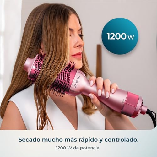 Cepillo de Aire Voluminizador CeramicCare Unique Cotton Candy. 1200W, Revestimiento Cerámico con Queratina y Aceite de Argán, 3 Modos, Punta Fría, Sistema de Protección — foto 5 de 8
