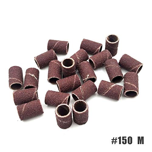 Nail Drill Bits - 100pcs/set 3 Colors Nail Art Sanding Bands Pedicure Tools Electric Nail Drill Accessories Foot Care Tools 80# 150# 240#