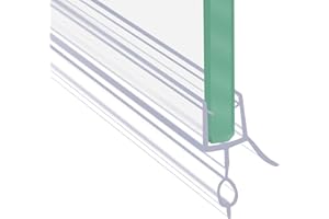 DALRUN Frameless Shower Door Sweep Shower Door Bottom Seal for 1/4" Glass,36" Long, Glass Shower Door Seal Strip,Clear Vinyl