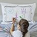 Coloring Pillowcase for Kids – Reusable DIY Pillow Cover with Washable Markers, Educational Arts & Crafts Activity for Boys & Girls, Fun Gift for Creative Play, Machine Washable - eatsleepdoodle