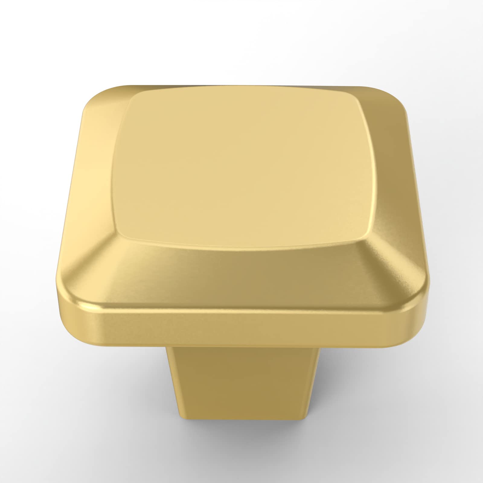 Photo 1 of Coinkoly 2 Pack Kitchen Cabinet Knobs Brushed Gold Single Hole Square Dresser Knobs Cabinet Door Handles and Pulls Knobs for Cabinets and Drawers Kitchen Cabinet Hardware
