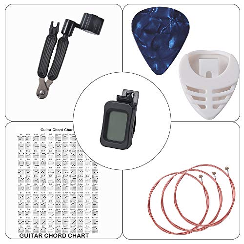 image for BYMORE Guitar Accessories Kit Include Guitar Strings, Guitar Picks,Gui