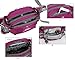 Fanny Pack with Water Bottle Holder Hiking Waist Packs for Walking Running Lumbar Pack fit for iPhone iPod Samsung Phones (Pink)