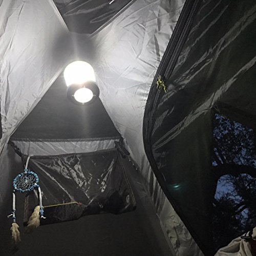 Solar Powered Portable LED Camping Lantern, Collapsible USB Rechargeable Flashlight and Emergency Phone Charging, Camping Lighting for Outdoor Night Hiking, Camping Tent, Hunting, Hurricane.(Green)