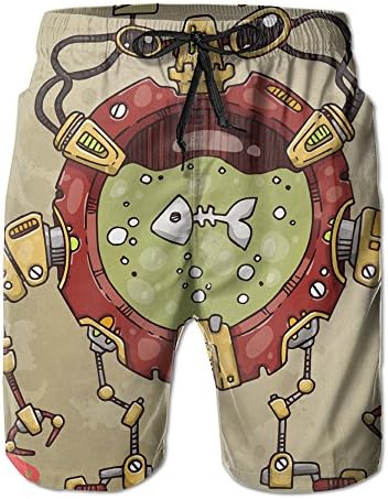 Robot And Fish/gentleman Fashion Boardshort