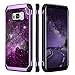 BENTOBEN Case for Samsung Galaxy S8, Case for Samsung S8, Heavy Duty Nebula Galaxy Stars Space Hybrid Soft TPU Hard PC Bumper Shockproof Full Body Protective Phone Case for Galaxy S8, Purple Nebula