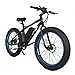 ECOTRIC Fat Tire Electric Bike Beach Snow Bicycle 26″ 4.0 inch Fat Tire ebike 500W 36V/12AH Electric Mountain Bicycle with Removable Lithium Battery Black/Orange/Blue (Black/Blue)thumb 3