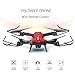 SZJJX RC Drones Foldable Remote Control Wifi Quadcopter FPV VR Helicopter 2.4GHz 6-Axis Gyro 4CH with Adjustable Wide Angle 2MP HD Camera RTF SJ60 (Red)
