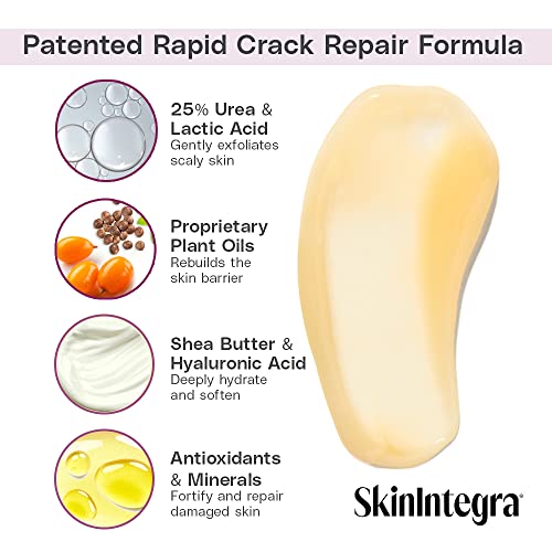 SkinIntegra Rapid Crack Repair Foot Cream, Extra Strength Urea Cream 25