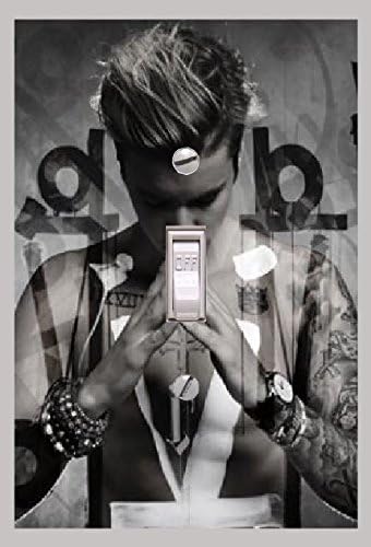 Justin Beiber Decor, Lightswitch Cover- Justin Beiber Purpose