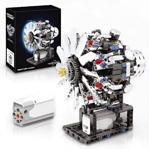Blocos de Montar Construção de Motor V8 Modelo Brinquedos (558 Peças)