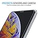 iPhone Xs MAX [3 Pack] Clear Tempered Glass Screen Protector 3D Touch Screen Protection Film Compatible for Apple iPhone Xs MAX [Case Friendly] Anti-Fingerprint