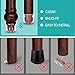 MelonBoat 1-1/4'' to 1-3/8'' Chair Leg Floor Protectors, Chair Leg Caps with Pads, Chair Leg Covers to Protect Floors, A-RD034, Fit Round Leg 1.34''-1.44'', 16 Pack