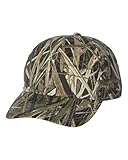 Mossy Oak Adjustable Plastic Snap Closure Blank Cap, Mossy Oak Shadow Grass Blades Camo