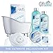 Spa Gift Basket with Refreshing Ocean Bliss Fragrance - Best Christmas, Birthday or Anniversary Gift for Women -Bath Gift Set Includes Shower Gel Bubble Bath, Bath Salts Bath Bombs and More