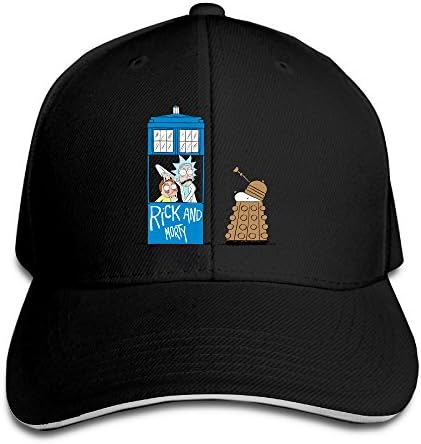 Mooy Rick With Morty Sunbonnet Sandwich Cap Black