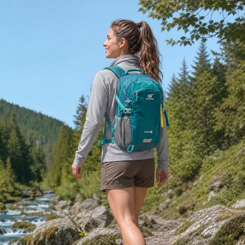 SKYSPER LANTC 20 Lightweight Hiking Backpack, 20 l, Small Rucksack with Back Ventilation, Trekking Backpack Made of Breathable 3D Air Mesh, Polyester, Camping, Outdoor, Hiking Backpack | Trekking backpack made of breathable 3D air mesh polyester hiking day trips travel camping outdoors