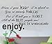 GMDdecals BONKERSFUNKYBLK Alice in Wonderland Quote Adhesive, Glossy Black