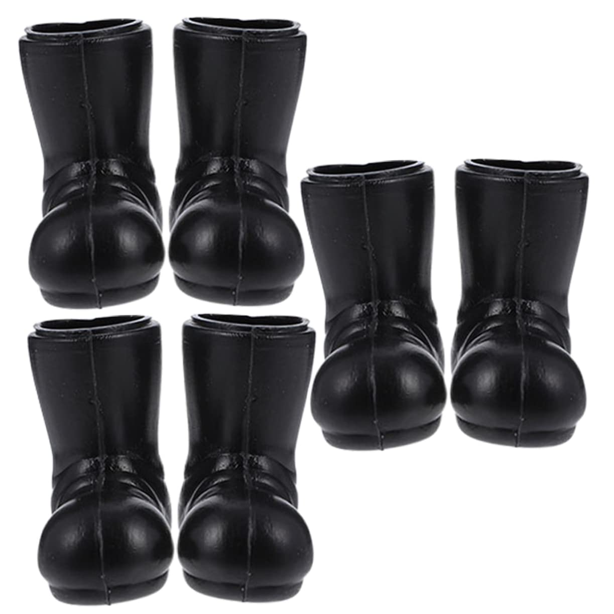 TOYANDONA 3 pairs Mini Christmas Gnomes Shoes Miniature Santa Claus Figurines for Home Decor Dollhouse Decorations and Holiday Crafting Xmas