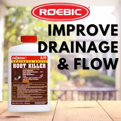 Roebic K77 Root Killer for Sewer and Septic Systems, Clears Pipes and