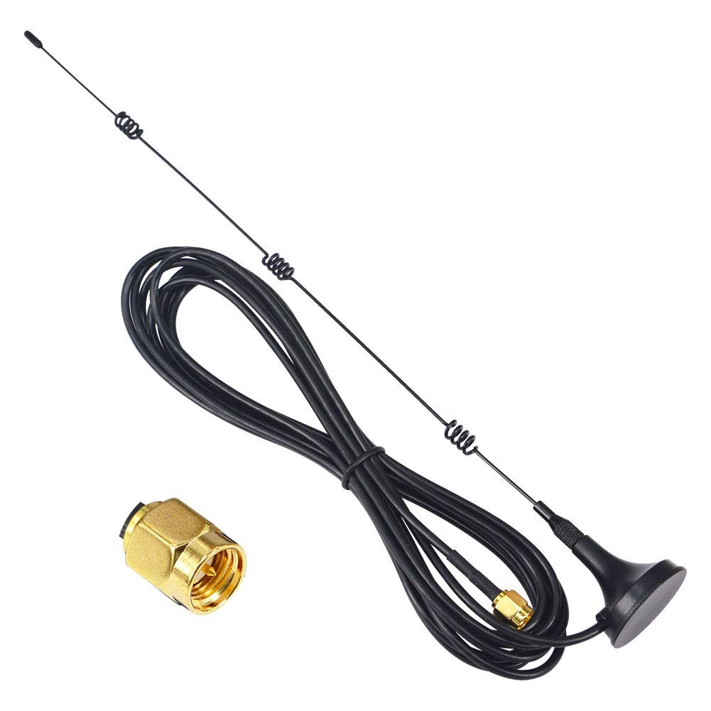 12DBi 2.4GHz SMA Antenna High Gain Omni WiFi Antenna with SMA Male Adapter RG174 3M Extension Cable for WiFi Router Amplifier Modem Network Reception