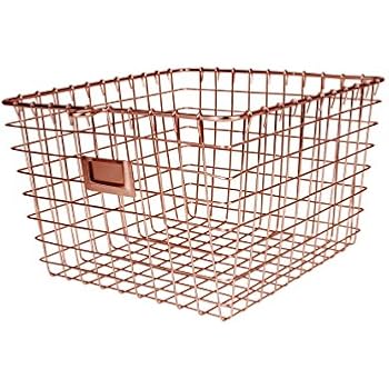 Spectrum Diversified Wire Storage Basket, Medium, Copper