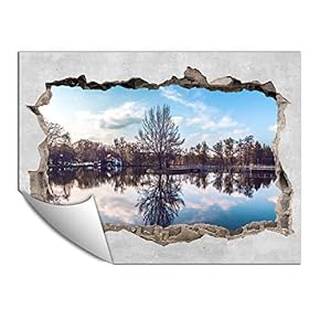Wall Paper Small Wall Mural Creative 3D Photo Wall Art Removable Wall Decoration for Bedroom Living Room - 24x32 inches