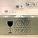 Binmer(TM) DIY Funny Art Kitchen Utensils Cutlery Wine Wall Stickers Vinyl Home Decor