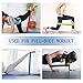 LETSCOM Resistance Bands, Latex Exercise Loop Bands for Stretching Pilates and Home Fitness, 5 Stretch Levels Workout Elastic Band with Carry Bag, EBook and Online Videos, Set of 6
