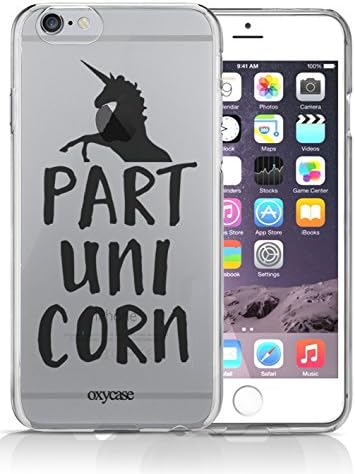 iPhone 6 6S Case Part Unicorn Unicorn Fully Meme Girls Transparent Unique Design Pattern Cover For iPhone 6S also fits iPhone 6 By Oxycase