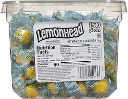 Lemonhead Hard Lemon Candy, Individually Wrapped