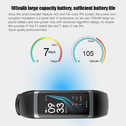 WELTEAYO Fitness Tracker Activity Tracker Fitness Watch Heart Rate Sleep Monitor Waterproof Smart Bracelet Bluetooth Pedometer Wristband Smart Watch for Android and IOS