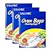 WRAPOK Cooking Oven Bags Large No Mess Roasting Bags For Turkey Chicken Meat Poultry Fish Seafood Vegetable - 12 Bags (17 Inch x 21.5 Inch)
