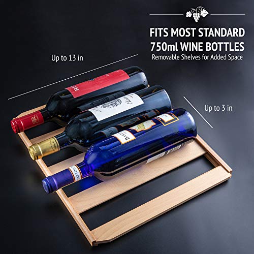 Ivation Premium Stainless Steel 24 Bottle Dual Zone Thermoelectric Wine